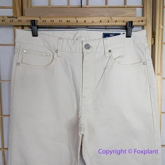 NEW Vineyard Vines men's pants in cream/ecru,‎ size 32*32